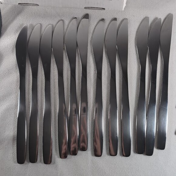 IKEA Tillagd 48 Pc Flatware Set Lot Silver Dragon Probyn Stainless 904.075.52 - Picture 8 of 16